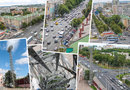 Типичный Белгород с высоты опор освещения городского стадиона.