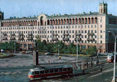 Дом-дворец на площади Маяковского в Новокузнецке Кемеровской области