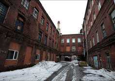 Заброшенный завод "Красный Треугольник" в Санкт-Петербурге