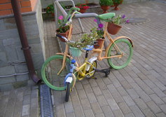 клумба-велосипеды