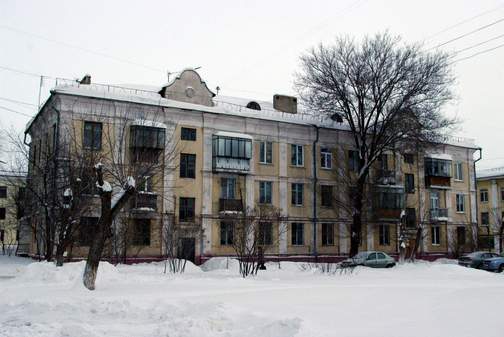 Первый в СССР крупнопанельный бескаркасный дом