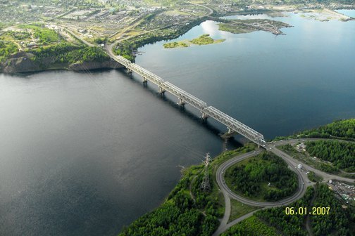 Мост через Ангару в Усть-Илимске