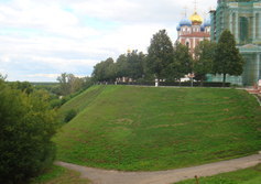Крепостные валы Рязанского Кремля