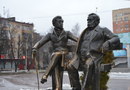 Памятник Пушкину и Крылову в Пушкино