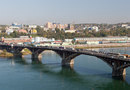Глазковский мост через реку Ангару в Иркутске