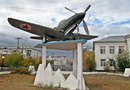 Памятник перегоночному самолёту Белл P-39 (Аэрокобра, США) в Якутске