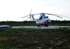 Вертолетная площадка Харьягинского нефте-газоносного месторождения