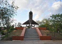 Многоцелевой истребитель МиГ-21 в парке ОДОРА