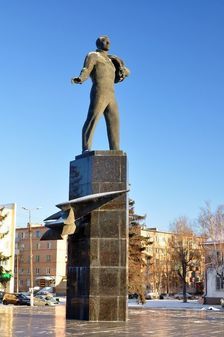 Памятник Ю.А. Гагарину в городе Гагарин (бывший Гжатск)