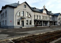 Вокзал станции Печора в республике Коми