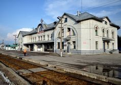Вокзал станции Печора в республике Коми