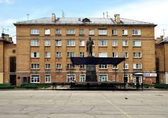 Памятник В.И. Ленину в городе Ухта республики Коми.