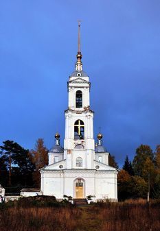 Вознесенский храм в Охотино Мышкинского района в Ярославской губернии
