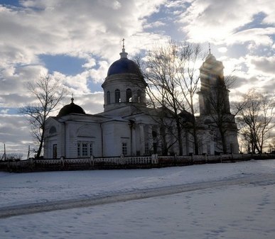Троицкий храм села Красный Бор Нижегородской губернии