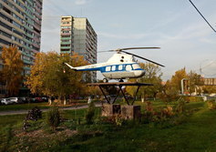 Памятник вертолету Ми-2 в Лобне