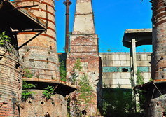Заброшенный мраморно-известковый завод Рускеала в Карелии