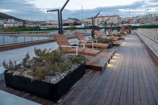 Городской пирс  в Магадане