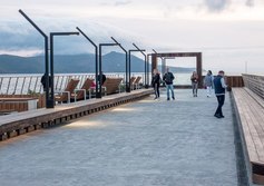 Городской пирс  в Магадане