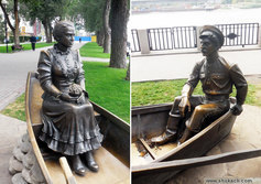 «Григорий и Аксинья в лодке»