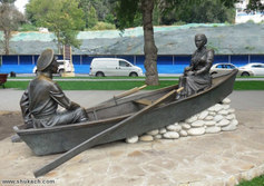 «Григорий и Аксинья в лодке»