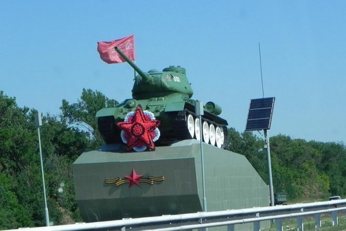 Танк Т-34 в станице Каневская