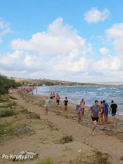 Пляж села Курортное