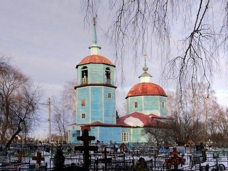 Кладбищенская церковь Казанской иконы Божией Матери в Луховицах