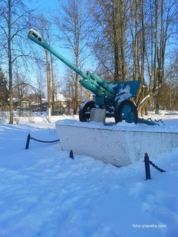 Пушка ЗИС-3 в Валдае