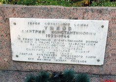 Памятная стела Д.К. Ушкову в Ушково