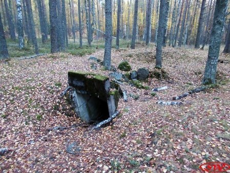 Бетонные укрепления линии VT в Усадьбе Мариоки