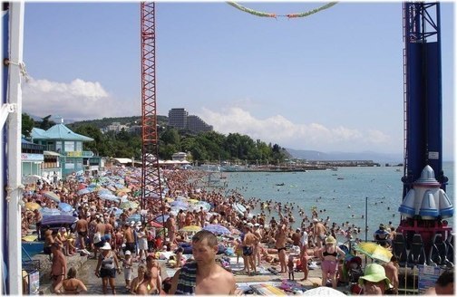 Центральный пляж Алушты