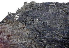 Застывший лавовый поток Петропавловского палеовулкана