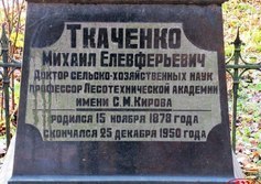 Памятник М.Е. Ткаченко