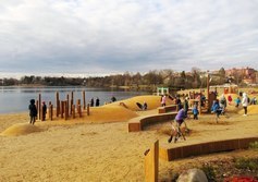 Пляж на Верхнем Суздальском озере