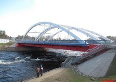 Автодорожный мост через реку Вуоксу в Лосево