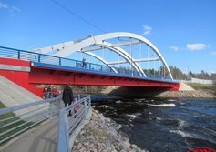 Автодорожный мост через реку Вуоксу в Лосево