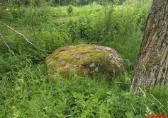 Пушкинский камень в усадьбе Батово