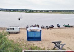 Лодочная переправа через Варзугу