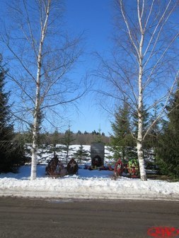 Рубеж обороны ополченцев Кировского района близ Тайворово