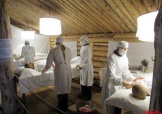 Реконструкция полевого госпиталя Дороги жизни № 817