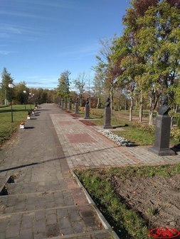 Аллея Героев в Подпорожье