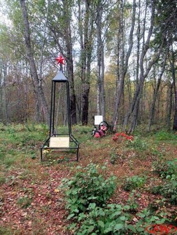 Братское захоронение советских воинов в д. Великий Двор