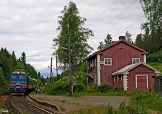 Вокзал ж/д станции Харлу