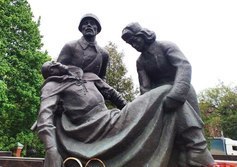 Воинское кладбище у Скорбященской церкви в Клину