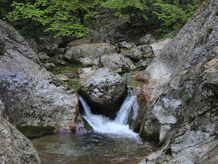 Водопадик Инь и Ян в Большом каньоне Крыма