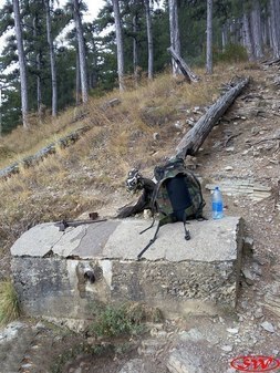 Коллектор водовода на Таракташской тропе