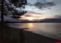 Пляж на Пальозере