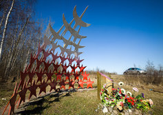 Памятник "Звезды-журавли" казахстанцам-акмолинцам