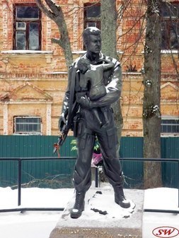 Памятник «Бойцам спецназа – солдатам России» в Давидовой пустыни