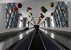 Эскалаторная галерея на Воробьевых Горах